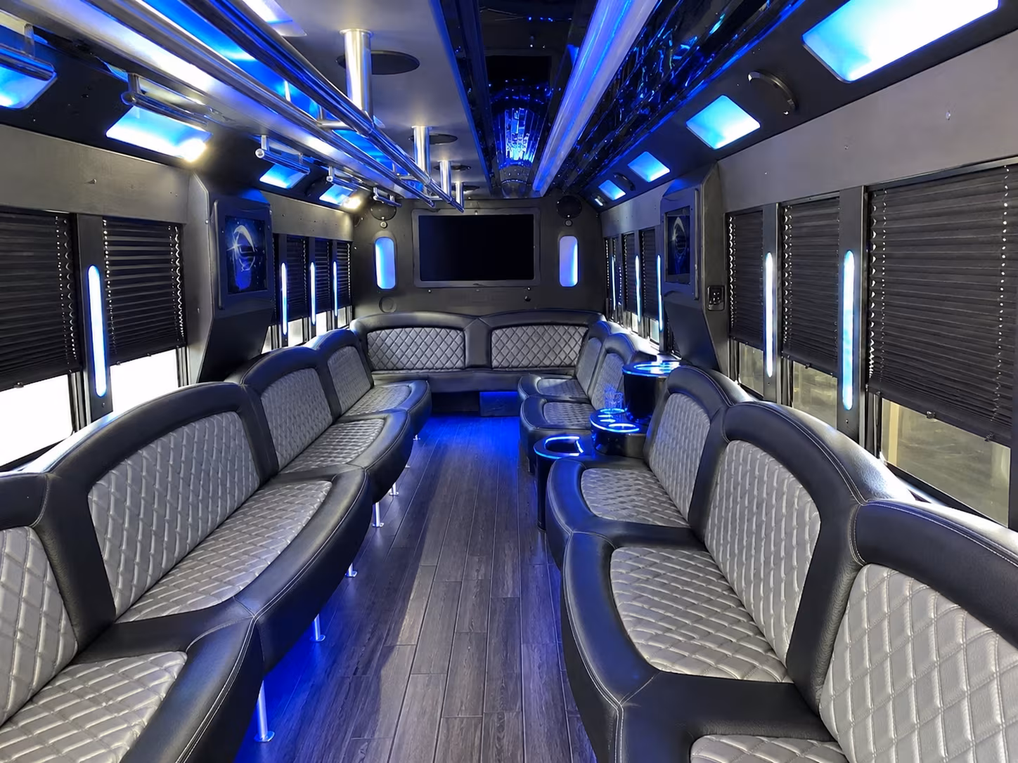 Passenger watching the Chattanooga scenery during a regional party bus road trip