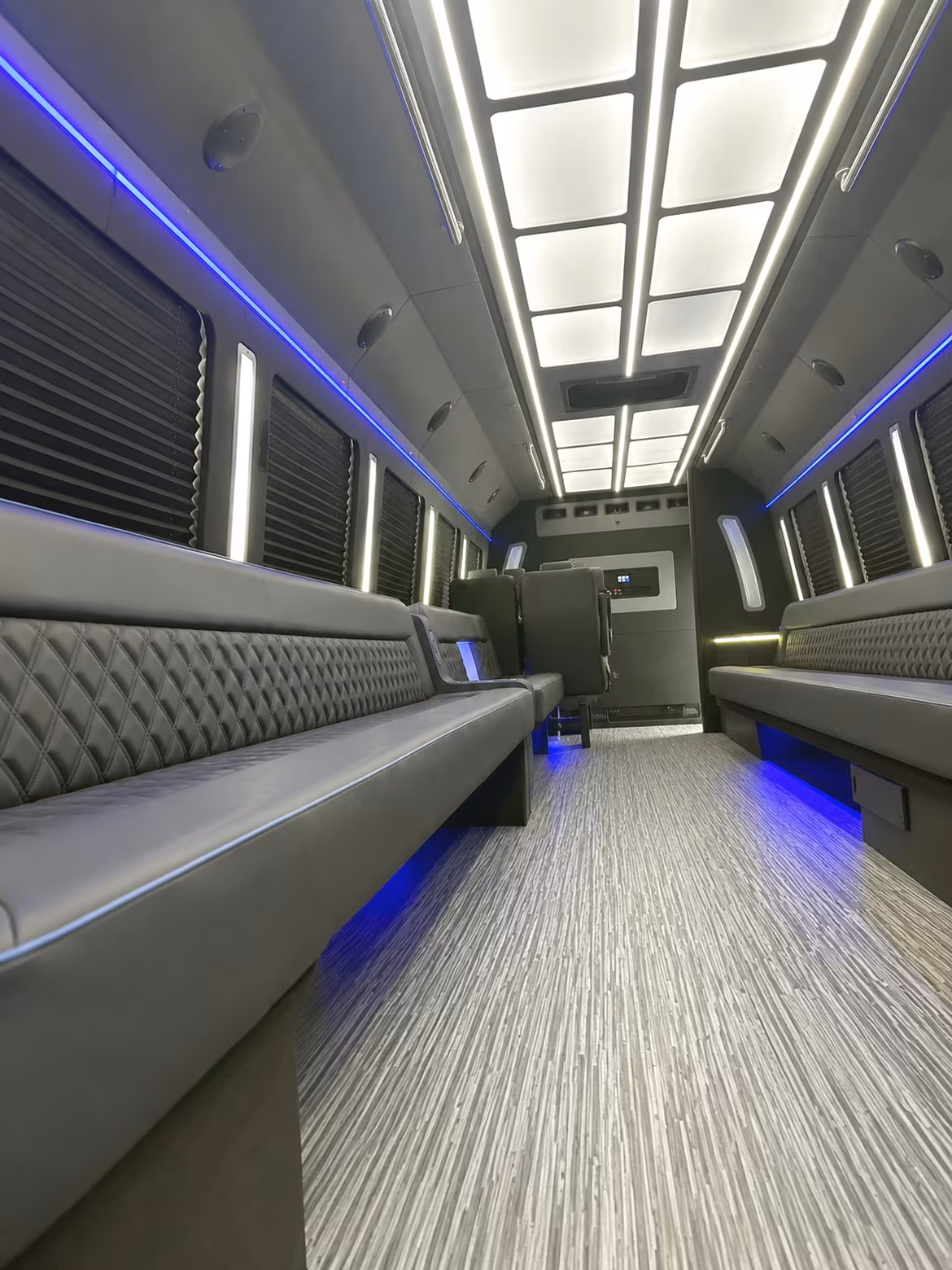 Chattanooga Birthday, Sweet 16, & Quinceañera Transportation party bus interior