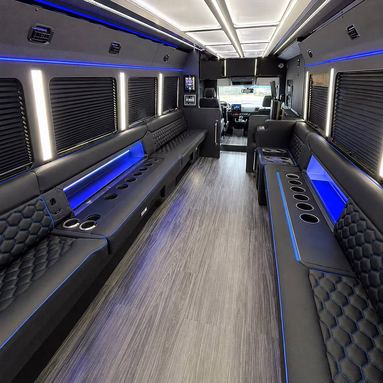 Chattanooga Concert & Music Festival Transportation party bus interior