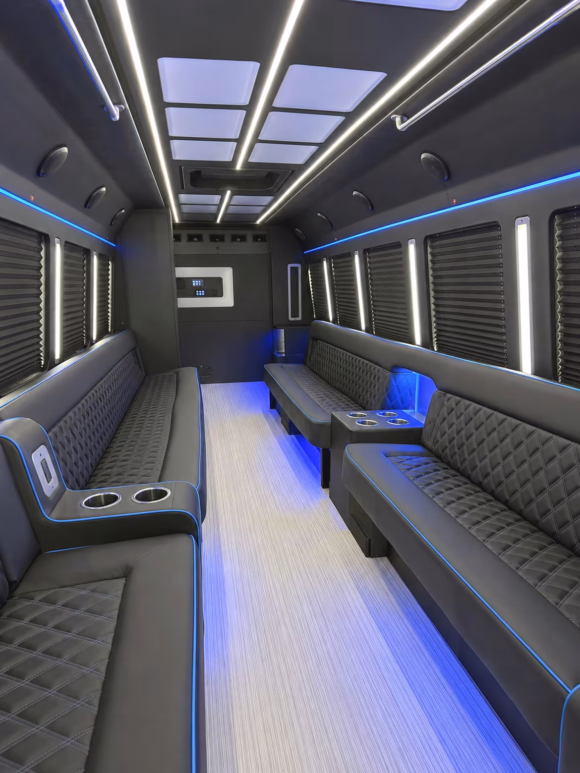 Chattanooga Wedding Transportation party bus interior