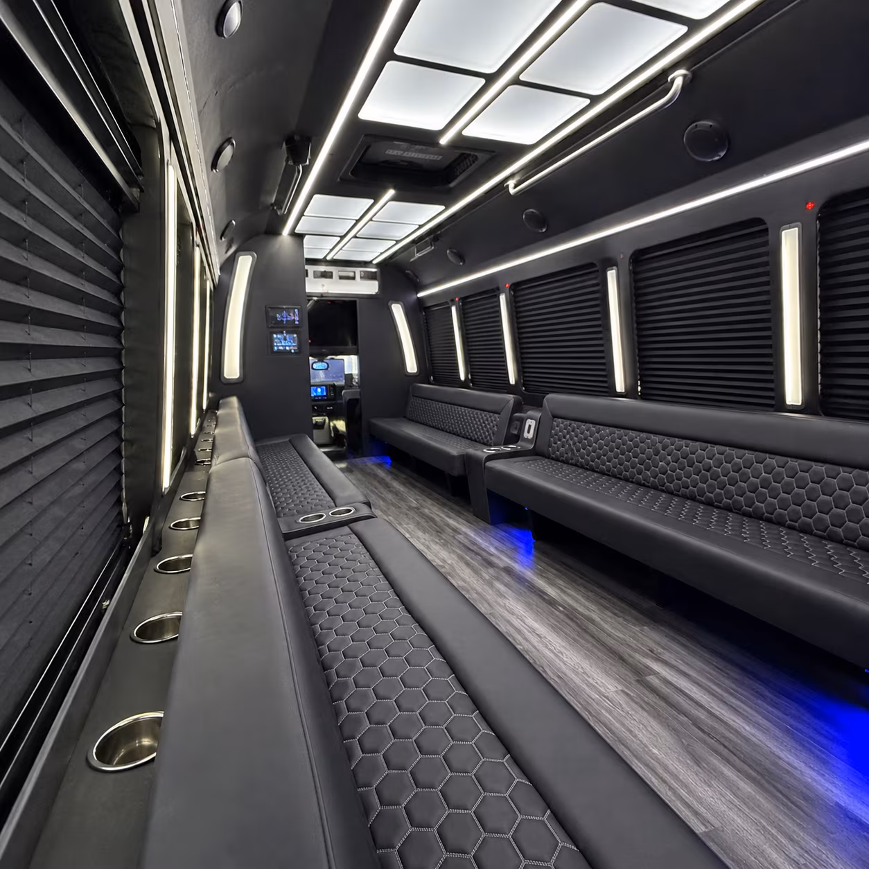 Chattanooga Winery Tour & Pub Crawl Transportation party bus interior